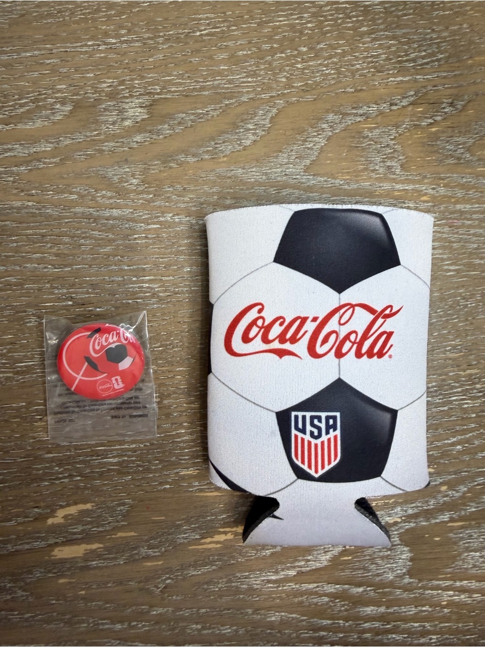 Coca-Cola FIFA World Cup Pin & Collectible koozie 2026 NEW